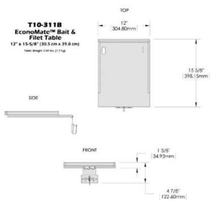Imagem de Mesa para iscas e filetes  MAGMA Products  Econo Mate T10-311B