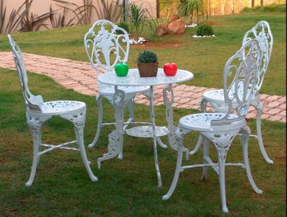 Imagem de Mesa para Jardim Varanda em Alumínio Fundido Modelo Chinesa