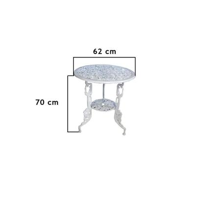 Imagem de Mesa para Jardim Varanda em Alumínio Fundido Modelo Chinesa