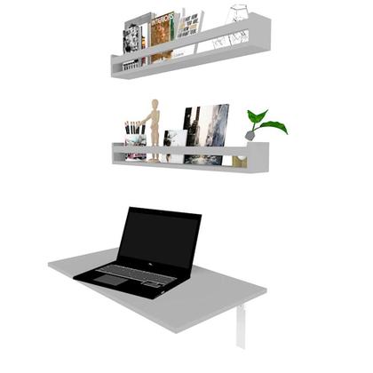 Imagem de Mesa para Notebook Dobrável KitCubos Cinza Cristal 60 cm