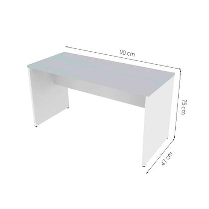 Mesa para Notebook KitCubos Branca e Cinza Cristal - Bramov Imagem de Mesa para Notebook KitCubos Branca e Cinza Cristal