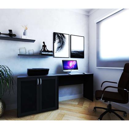 Mesa para Notebook KitCubos Preta - Bramov Imagem de Mesa para Notebook KitCubos Preta