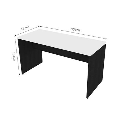 Mesa para Notebook KitCubos Preta e Branca - Bramov Imagem de Mesa para Notebook KitCubos Preta e Branca