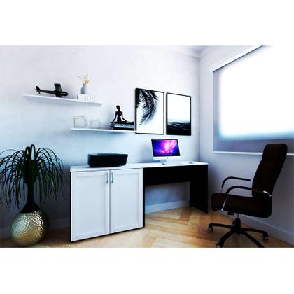 Imagem de Mesa para Notebook KitCubos Preta e Branca