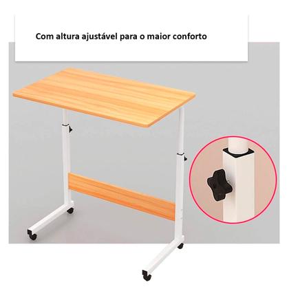 Imagem de Mesa Para Notebook Laptop com Altura Ajustável e Rodinhas com Travas