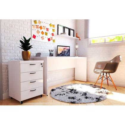 Mesa para Notebook Natus Branca 120 cm - Bramov Imagem de Mesa para Notebook Natus Branca 120 cm