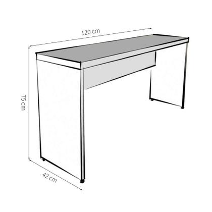 Mesa para Notebook Natus Branca 120 cm - Bramov Imagem de Mesa para Notebook Natus Branca 120 cm