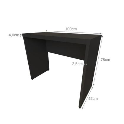 Imagem de Mesa para Notebook Natus Preta 100 cm