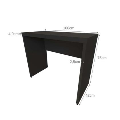 Mesa para Notebook Natus Preta 100 cm - Bramov Imagem de Mesa para Notebook Natus Preta 100 cm