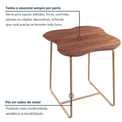 Imagem de Mesa para Sala de Estar Lateral Aura
