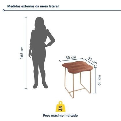 Imagem de Mesa para Sala de Estar Lateral Aura