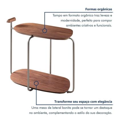 Imagem de Mesa para Sala de Estar Lateral Pilar