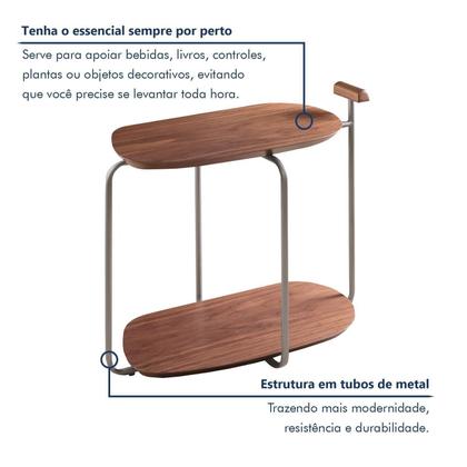 Imagem de Mesa para Sala de Estar Lateral Pilar