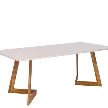 Imagem de Mesa para Sala de Jantar 210cm com Vidro Caju