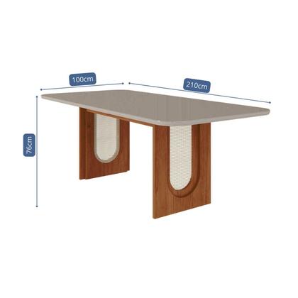 Imagem de Mesa para Sala de Jantar 210cm Retangular Valentina