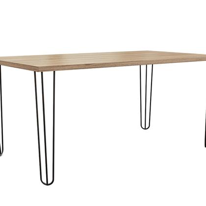 Imagem de Mesa para Sala de Jantar 4 Lugares Retangular Estilo Industrial MDP Hairpin