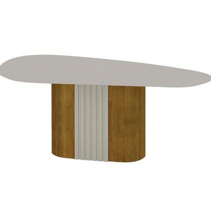 Imagem de Mesa para Sala de Jantar com Tampo de Vidro Dacota