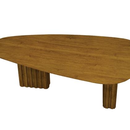 Imagem de Mesa para Sala de Jantar com Tampo Orgânico 75x200x100cm