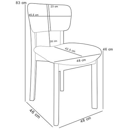 Imagem de Mesa Para Sala de Jantar Ourense com 06 Cadeiras Sala de Jantar Dara L02 Suede Bege - Lyam Decor