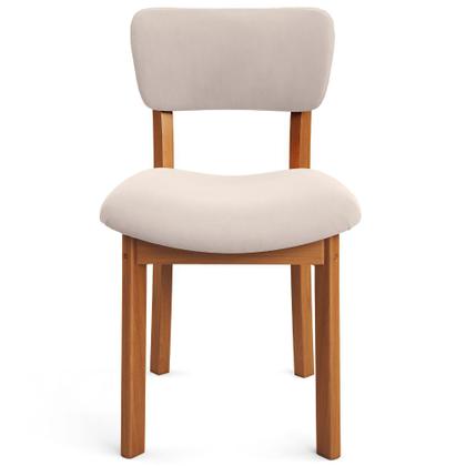 Imagem de Mesa Para Sala de Jantar Ourense com 06 Cadeiras Sala de Jantar Dara L02 Suede Bege - Lyam Decor