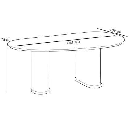 Imagem de Mesa Para Sala de Jantar Ourense com 06 Cadeiras Sala de Jantar Dara L02 Suede Bege - Lyam Decor