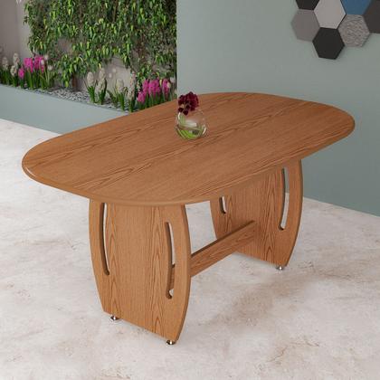 Imagem de Mesa Para Sala De Jantar Oval Para 6 Lugares Design Moderno E Sofisticado