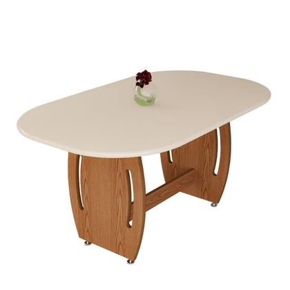 Imagem de Mesa Para Sala De Jantar Oval Para 6 Lugares Design Moderno E Sofisticado