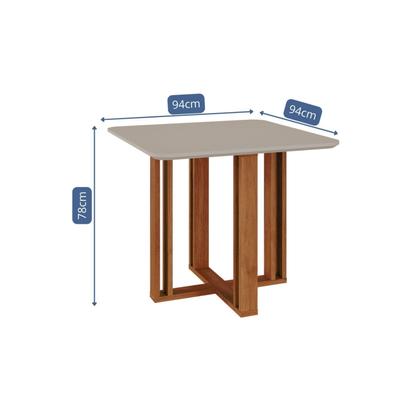 Imagem de Mesa para Sala de Jantar Quadrada 95cm Flora