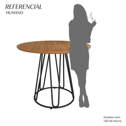 Imagem de Mesa para Sala de Jantar Redonda 90cm Mdf Ômega