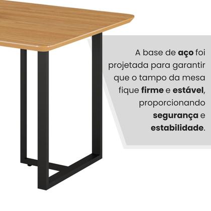 Imagem de Mesa para Sala de Jantar Retangular 120x90cm Mdf Lunna