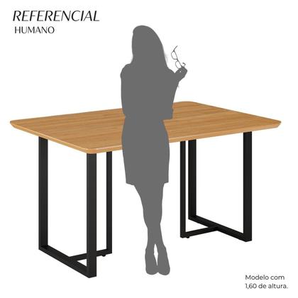 Imagem de Mesa para Sala de Jantar Retangular 120x90cm Mdf Lunna