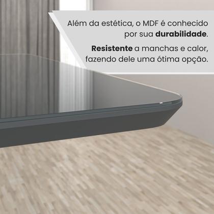 Imagem de Mesa para Sala de Jantar Retangular 160x90cm Mdf com Vidro Império