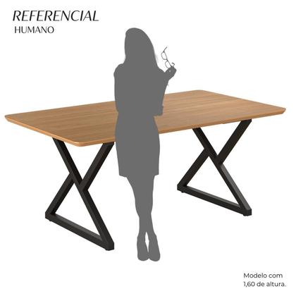 Imagem de Mesa para Sala de Jantar Retangular 160x90cm Mdf Império