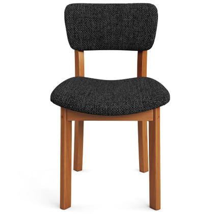 Imagem de Mesa Para Sala de Jantar Valência com 06 Cadeiras Sala de Jantar Dara L02 Linho Chumbo - Lyam Decor