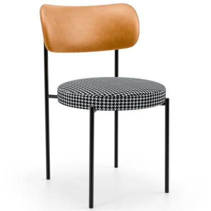 Imagem de Mesa Para Sala de Jantar Valência com 06 Cadeiras Sala de Jantar Louise L02 material sintético Whisky Pied Poule - Lyam Decor