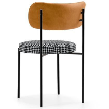 Imagem de Mesa Para Sala de Jantar Valência com 06 Cadeiras Sala de Jantar Louise L02 material sintético Whisky Pied Poule - Lyam Decor