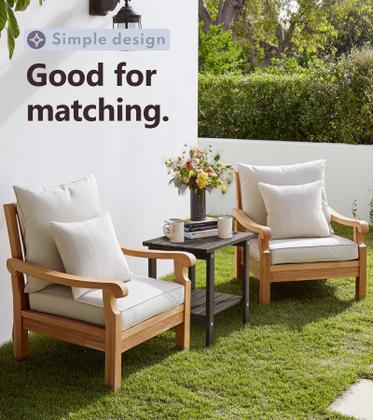 Imagem de Mesa PASAMIC 2 camadas Adirondack Square 17" HDPE marrom