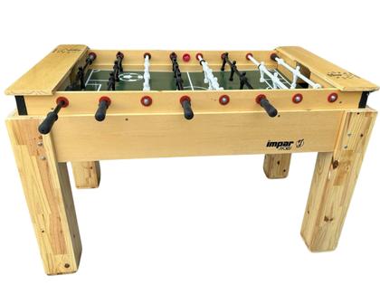 Imagem de Mesa Pebolim Totó 100% Madeira Maciça Bonecos Alumínio Impar