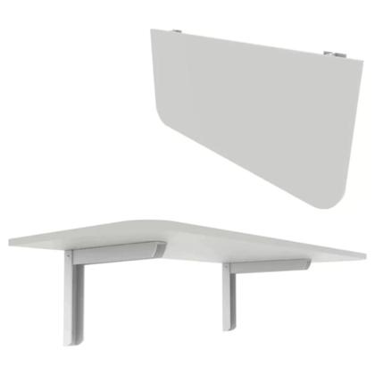 Imagem de Mesa Pequena para Cozinha Dobrável de Parede 70cm x 30cm Lavanderia Café Escritório