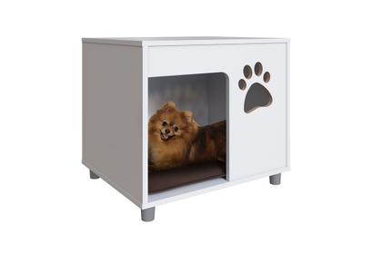 Imagem de Mesa PET Cabeceira Branca Cachorro c/ Almofada Completa Móveis