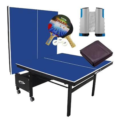 Imagem de MESA PING PONG 1084 KLOPF + Kit 5055 + Rede Retrátil + Capa Fechada