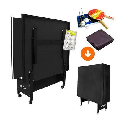 Imagem de MESA PING PONG 1084 PRETA KLOPF + KIT 5030 + 6 Bol B + Capa Mesa Fechada