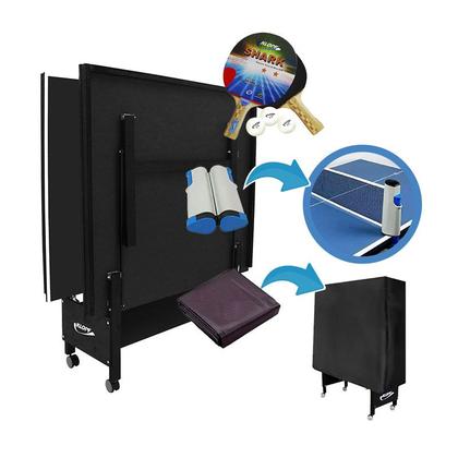 Imagem de MESA PING PONG 1084 PRETA KLOPF + Kit 5055 + Rede 5096 + Capa Fechada