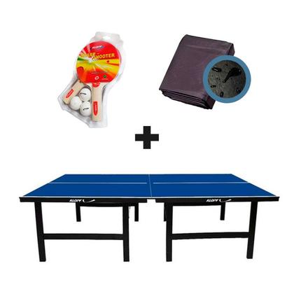 Imagem de MESA PING PONG MDF 18mm 1019 KLOPF + KIT Completo 5030 + Capa