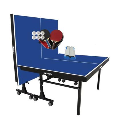 Imagem de MESA PING PONG MDF 25mm 1008 KLOPF + 2 Kits c/ Estojo + Rede 5096
