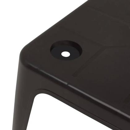 Imagem de Mesa Plástica de Apoio com Porta-Copos 43 x 51 cm Várias Cores MOR