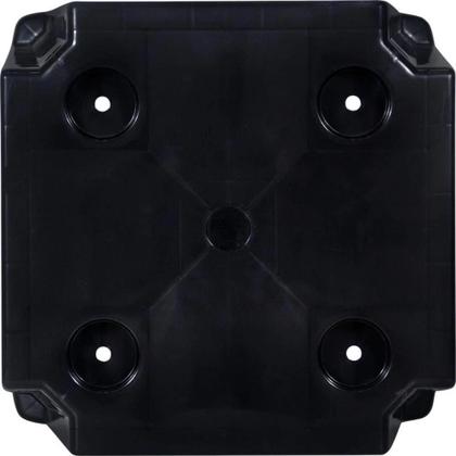 Imagem de Mesa Plástica de Apoio com Porta Copos Preta Bel