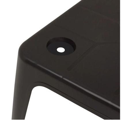 Imagem de Mesa Plastica De Apoio Com Porta Copos Preta - Mor