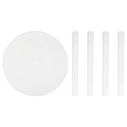 Imagem de Mesa Plástica Redonda Desmontável 15151451 Mor Branco