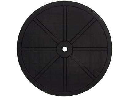 Imagem de Mesa Plástica Redonda Desmontável Preta
